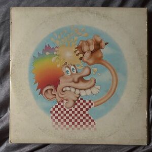 Grateful Dead Album Back Cover Print - Cream & Black Text